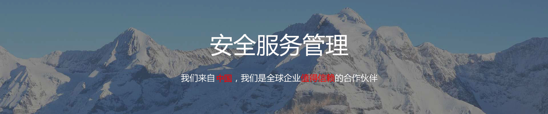 安全服务管理